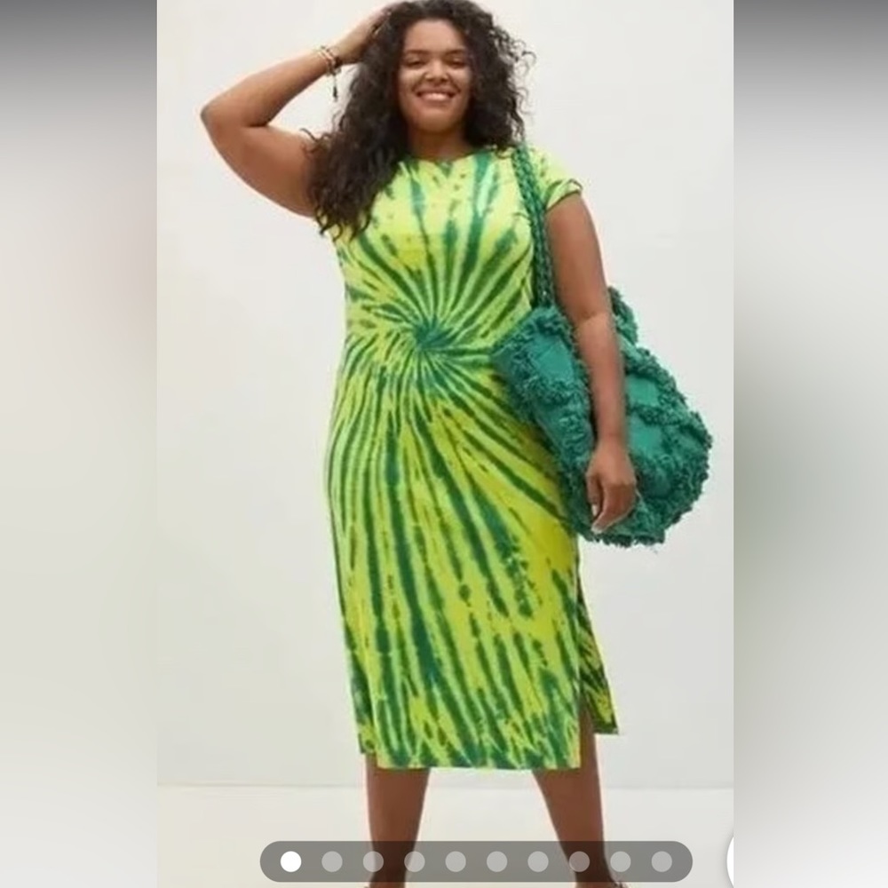 Daily Practice Tie Dye Tshirt midi Dress from Anthropologie - new without tags